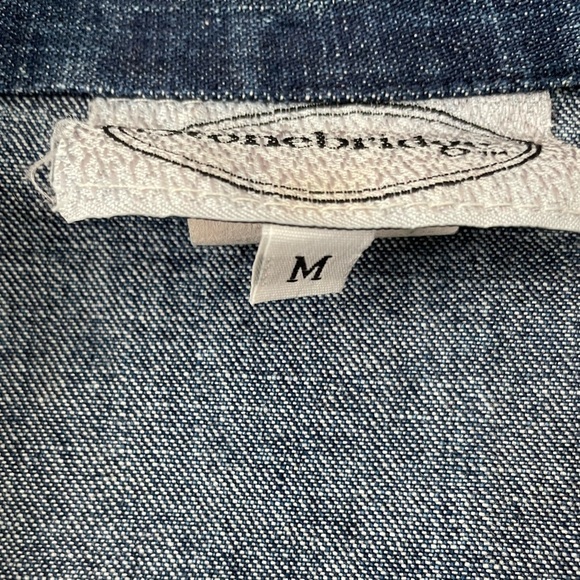 Vintage Stonebridge Blue Denim Button-down Vest Size Medium - Picture 3 of 5